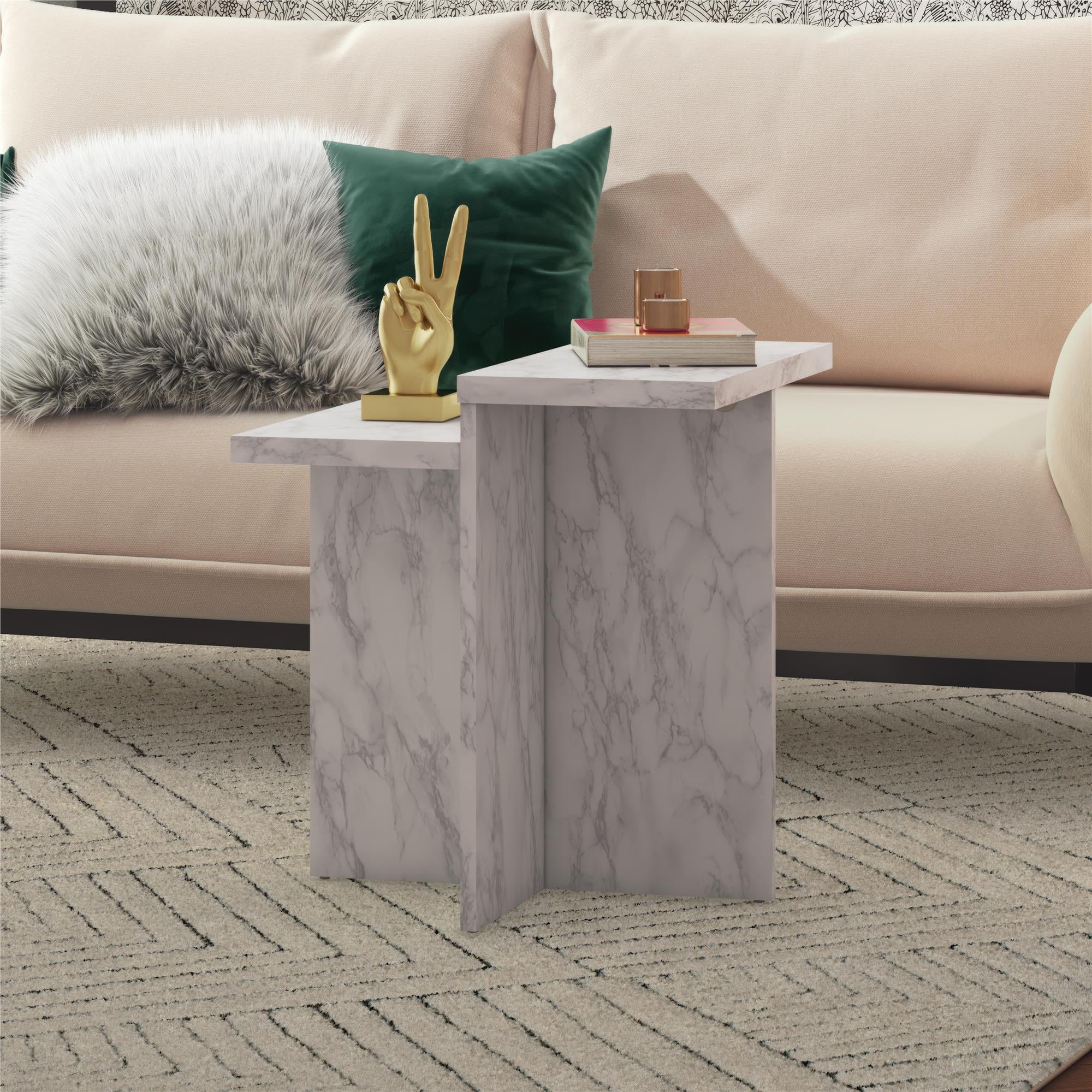 Cosmoliving amari faux marble dining table deals