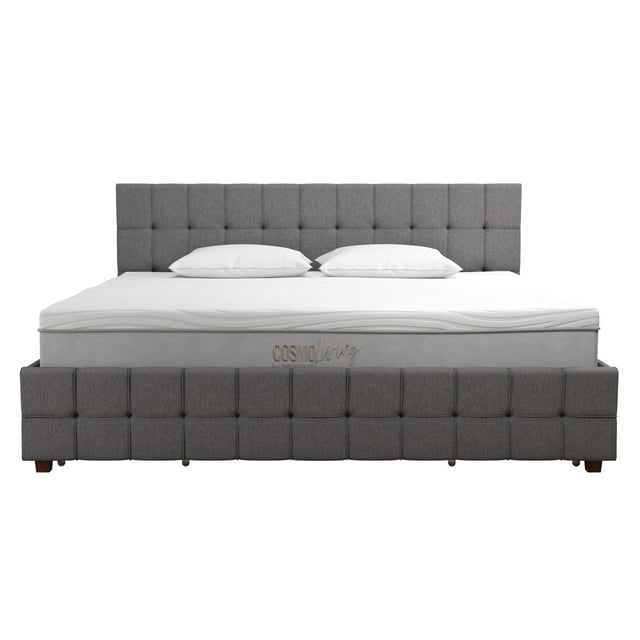 CosmoLiving by Cosmopolitan Elizabeth Upholstered Bed with Storage