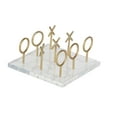 thumbnail image 1 of CosmoLiving by Cosmopolitan 8" x 5" Gold Metal Tic Tac Toe Stick Game Set with Acrylic Base, 1-Piece, 1 of 13