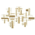 thumbnail image 1 of CosmoLiving by Cosmopolitan Gold Metal 3D Stripe Geometric Wall Decor, 1 of 15