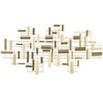 thumbnail image 1 of CosmoLiving by Cosmopolitan Gold Metal 3D Stripes Geometric Wall Decor, 1 of 12