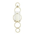 thumbnail image 1 of CosmoLiving by Cosmopolitan Gold Metal Geometric Stacked Circle Wall Sconce with Glass Holder, 1 of 12