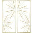 thumbnail image 1 of CosmoLiving by Cosmopolitan Gold Metal Half Moon Mirror Geometric Wall Decor with Gold Frame (2 Count), 1 of 7