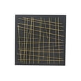 thumbnail image 1 of CosmoLiving by Cosmopolitan Gold Metal Overlapping Lines Geometric Wall Decor with Black Backing, 1 of 7