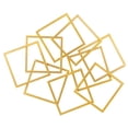 thumbnail image 1 of CosmoLiving by Cosmopolitan Gold Metal Overlapping Square Geometric Wall Decor, 1 of 13