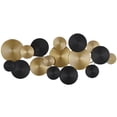 thumbnail image 1 of CosmoLiving by Cosmopolitan Gold Metal Overlapping Textured Spiral Plate Wall Decor with Black Accents, 1 of 7