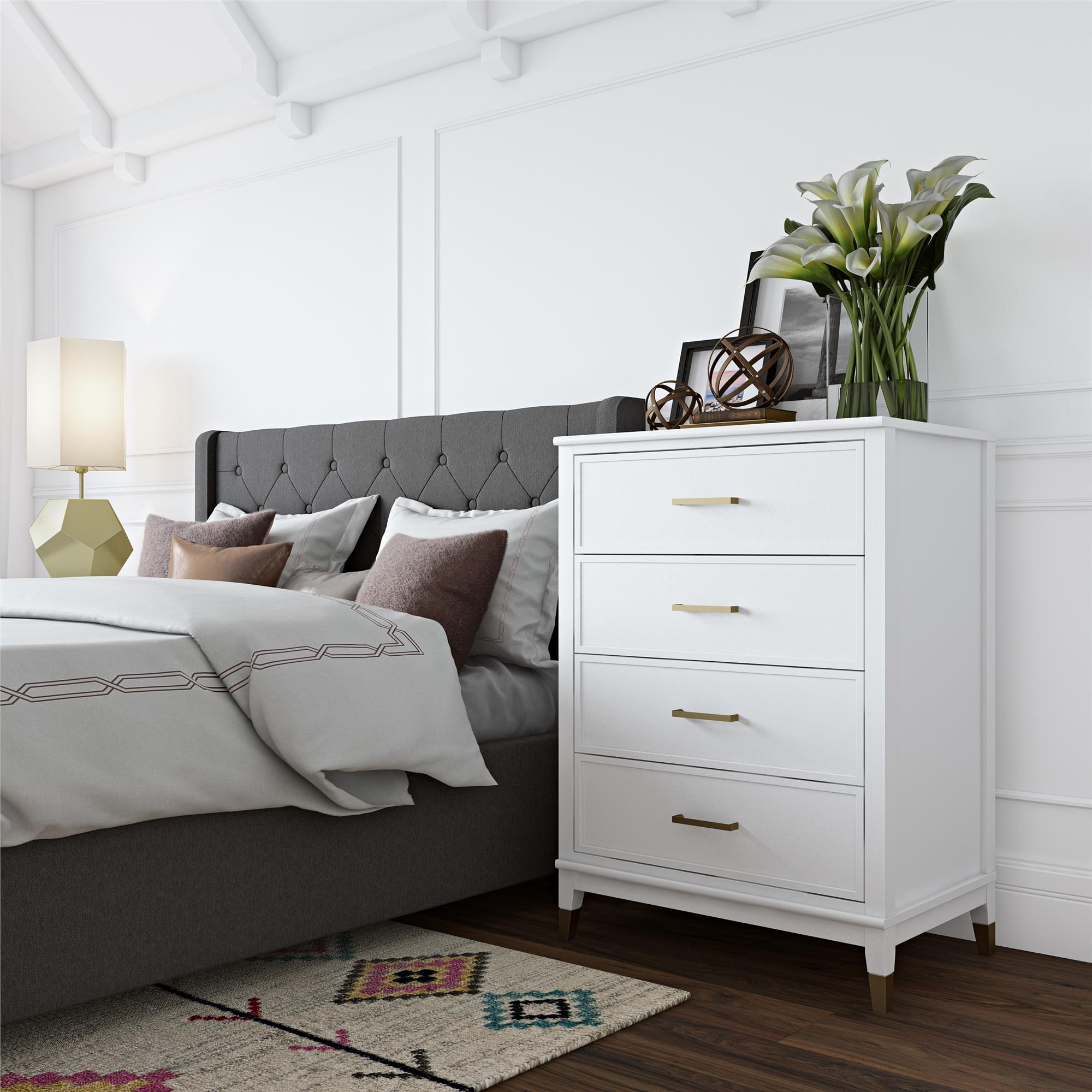 Westerleigh 1 drawer nightstand white discount