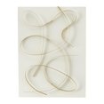 thumbnail image 1 of CosmoLiving by Cosmopolitan White Metal Overlapping Lines Abstract Wall Decor with White Backing, 1 of 12