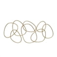 thumbnail image 1 of CosmoLiving by Cosmpolitan Contemporary Metal Round Abstract Design Wall Décor, 43"W x 22"H with Gold Polished Finish, 1 of 7