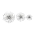 thumbnail image 1 of CosmoLiving by Cosmpolitan Contemporary Silver Metal 3D Starburst Wall Décor, Set of 3 6", 9", 12"W, 1 of 14