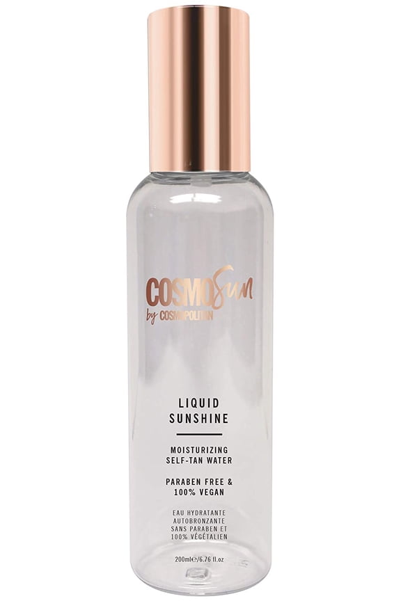 by Cosmopolitan Liquid Sunshine Moisturizing Self-Tan Water with Soothing & Skin Balancing Rosewater - Vegan, Cruelty Free, Paraben Free 6.76 oz