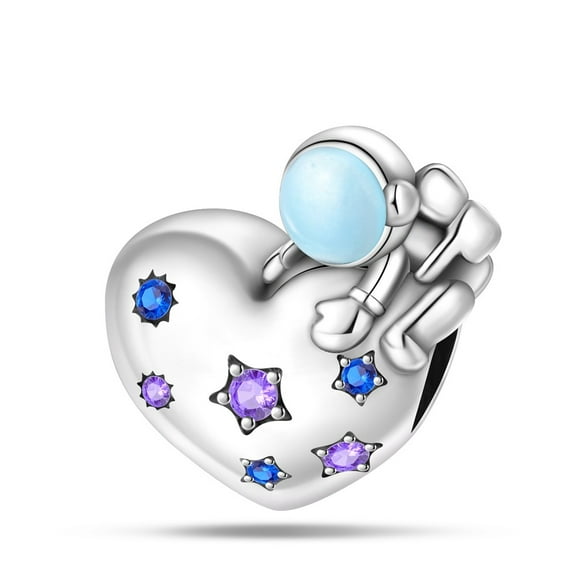 Cosmonaut String Charm, Compatible with Most Bracelet, Charm for Bracelet