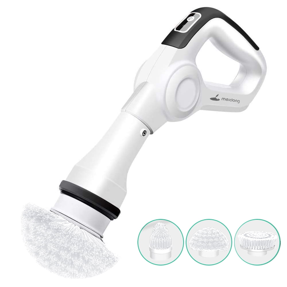 MGLSDeet Electric Spin Scrubber Rechargeable Cleaning Brush with 7  Replaceable Brush Heads, Cordless and Portable Power Scrubber, Electric  Bathroom