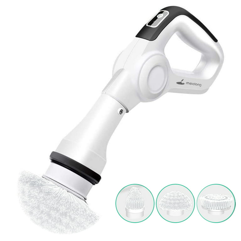 WISHOMEIN Cordless Electric Spin Scrubber: Power Shower Scrubber with Long  Handle for Cleaning Bathroom, Dual Speed Electric Spin Brush, Cleaning