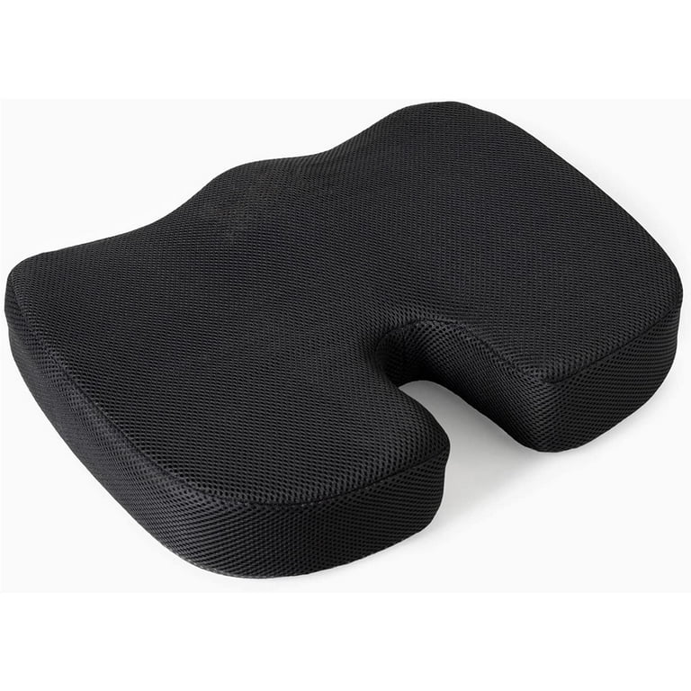 ComfySure Wedge Car Seat Cushion and Office Chair Cushion - Memory Foam  Tailbone Pain Relief Cushion for Driving, Office Chair, Gaming Chair 