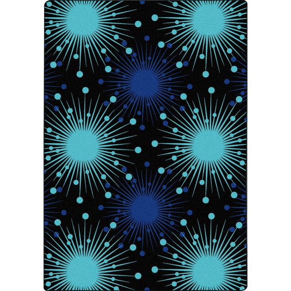 Cosmopolitan 7'8" x 10'9" area rug in color Blue