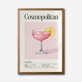 thumbnail image 1 of Cosmopolitan Cocktail Recipe Canvas Wall Art &ndash; Modern Bar Decor, 1 of 10