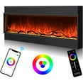 thumbnail image 1 of Cosmopolitan Fireplaces Phoenix Univue Series 44-inch Built-in Electric Fireplace with Realistic Flames, Low Noise 1500/750 Watt Fireplace Heater, 1 of 5