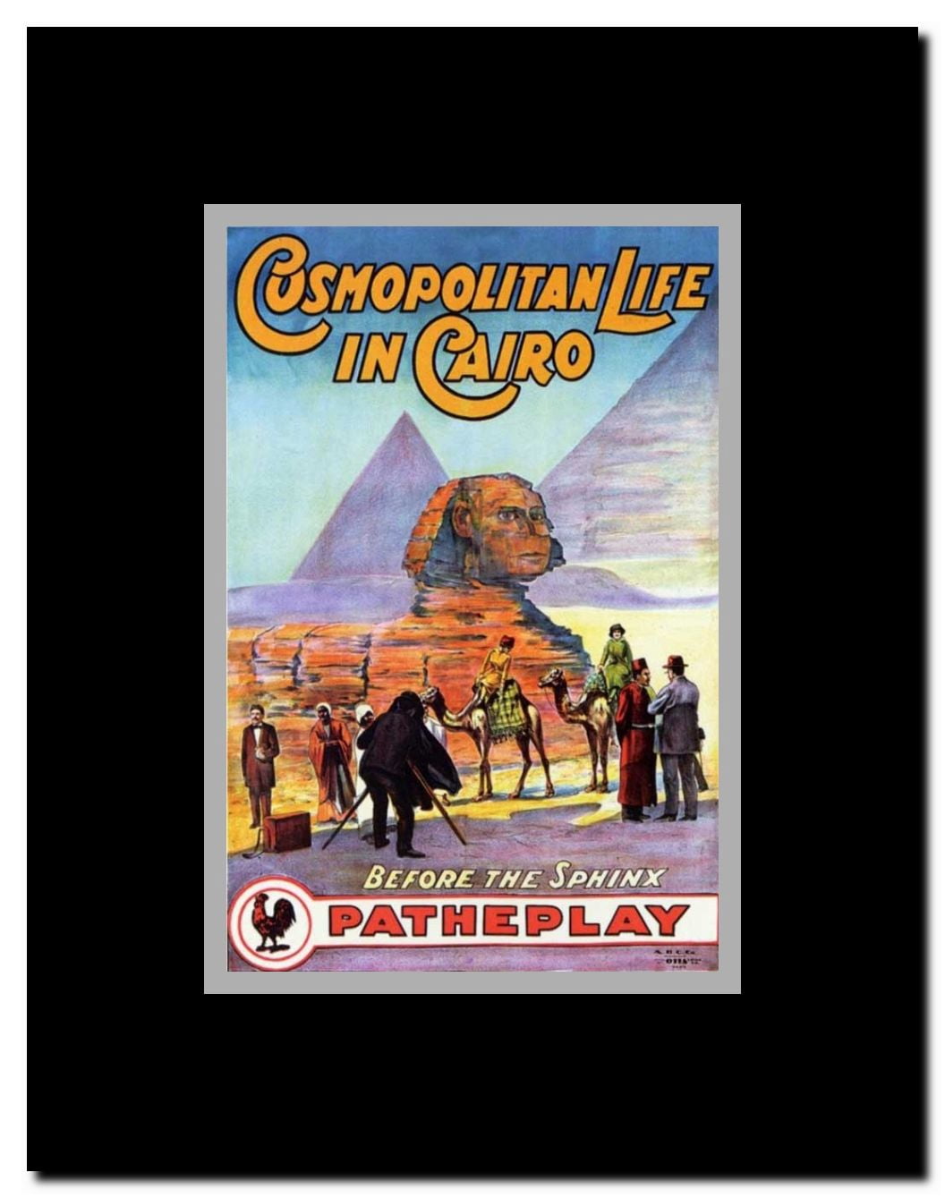 Cosmopolitan Life in Cairo Egypt Framed Movie Poster