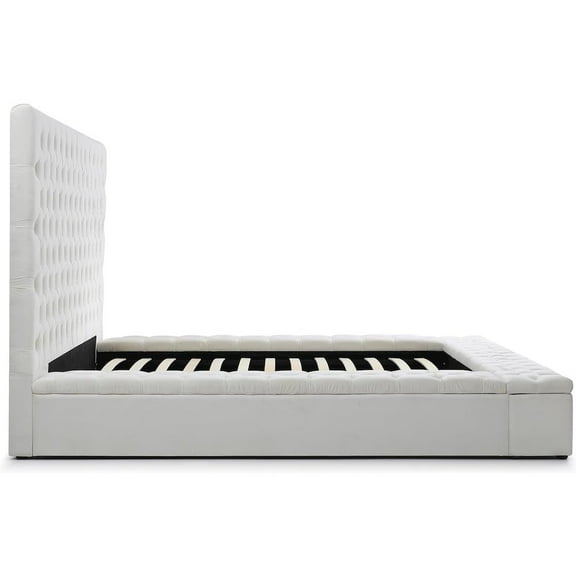 Woodpeckers Furniture and Mattress Cosmopolitan Velvet Tufted Upholstered Storage Platform with Headboard