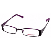 Cosmopolitan Womens Ophthalmic Rectangle Metal Frame French Kiss Plum 50mm