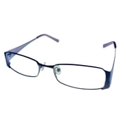 Cosmopolitan Womens Ophthalmic Rectangle Metal Frame French Kiss Plum 50mm