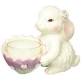 thumbnail image 1 of Cosmos 10596 Multicolored Fine Porcelain Decorative Bunny Tea Light Holder, 3-3/4-Inch, 1 of 1
