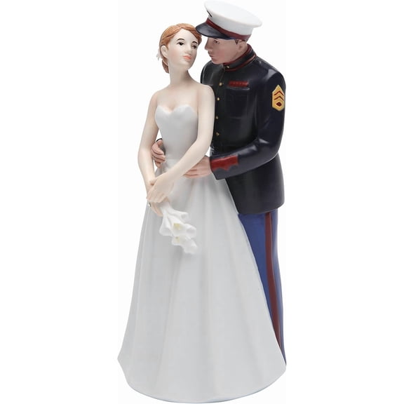 Cosmos 33267 Ceramic United States Wedding Couple Figurine, 7-Inch