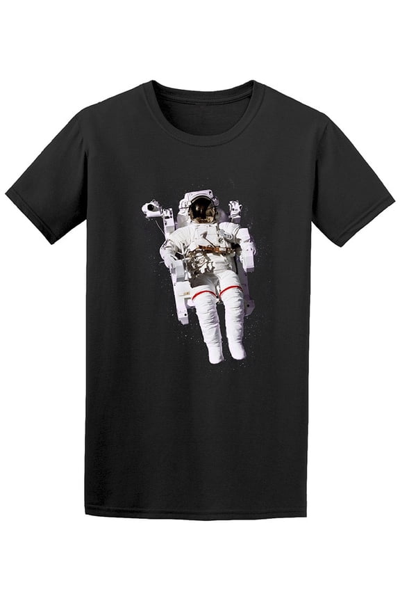 Cosmos Astronaut Outer Space Men T-Shirt - Image by Shutterstock, Male Medium