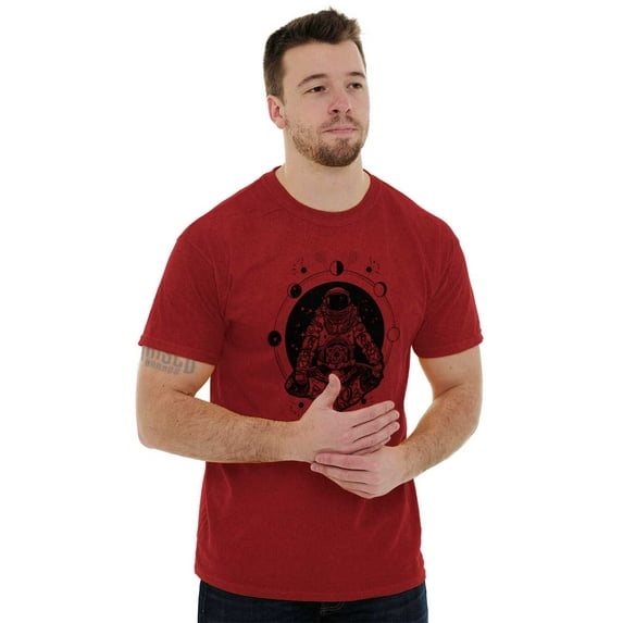 Cosmos Astronaut Space Stylish Plus Size Crewneck Graphic Tee Shirt Brisco Brands 4X