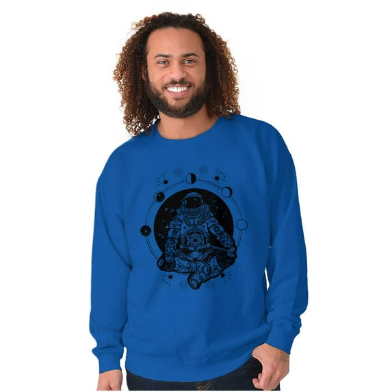 Cosmos Astronaut Space Stylish Unisex Plus Fleece Graphic Sweatshirt Brisco Brands 4X