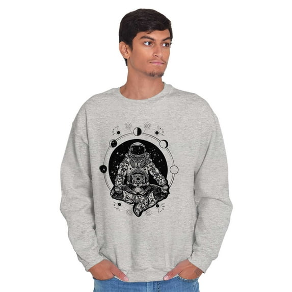 Cosmos Astronaut Space Stylish Unisex Plus Fleece Graphic Sweatshirt Brisco Brands 4X