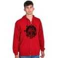 thumbnail image 1 of Cosmos Astronaut Space Stylish Unisex Fleece Graphic Zip Up Hoodie Brisco Brands 2X, 1 of 5