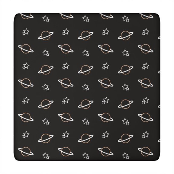 Cosmos Celestial Fitted Table Cover Soft Windproof Square Tablecloth for Parties & Camping