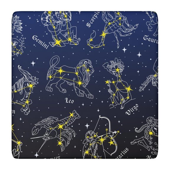 Cosmos Celestial Fitted Table Cover Soft Windproof Square Tablecloth for Parties & Camping