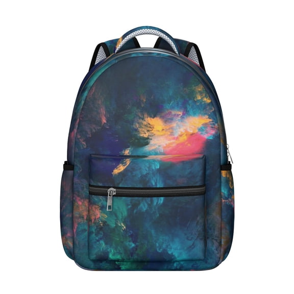 Cosmos Design Waterproof Backpack with Spinal Support & Multiple Pockets for Teens
