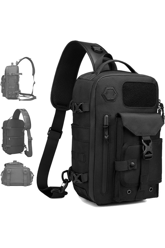 Cosmos Explorer Sling Bag, Anti Theft Tactical, Scratchproof and Waterproof, Dustproof, with Belt Buckle Shoulder Bag