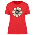 thumbnail image 1 of Cosmos Flower In White Color Tee Women's -Image by Shutterstock, 1 of 2