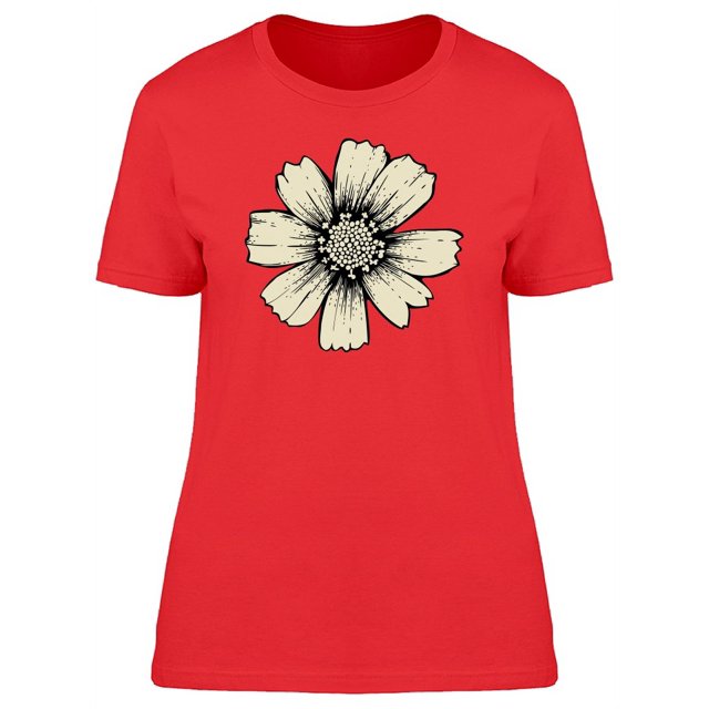 Cosmos Flower In White Color Tee Women's -Image by Shutterstock