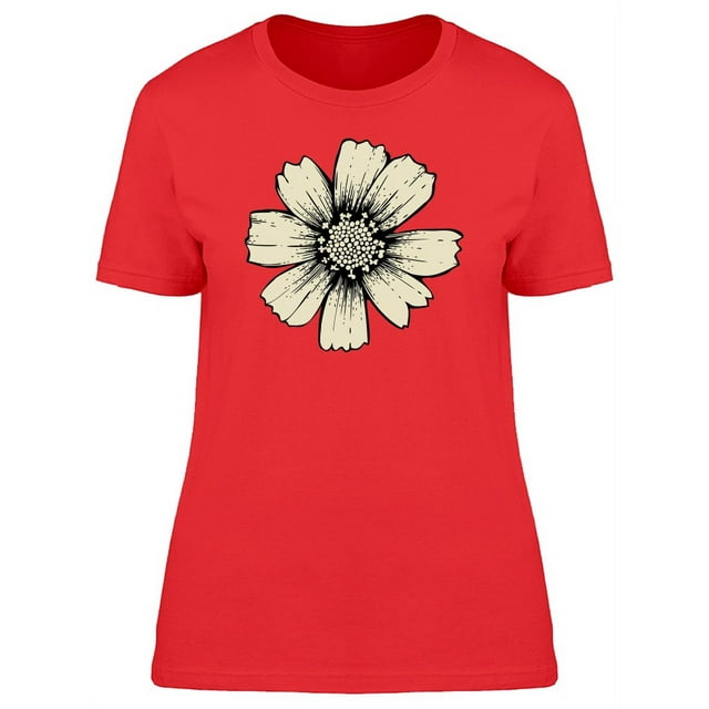 Cosmos Flower In White Color Tee Women's -Image by Shutterstock