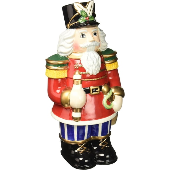 Cosmos Gifts 56801 Nutcracker Cookie Jar, 14-3/4-Inch, Red