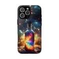 thumbnail image 1 of Cosmos Nebula in Glass Bottle Universe Scene iPhone Case 17 to 11 Pro Max, 1 of 2