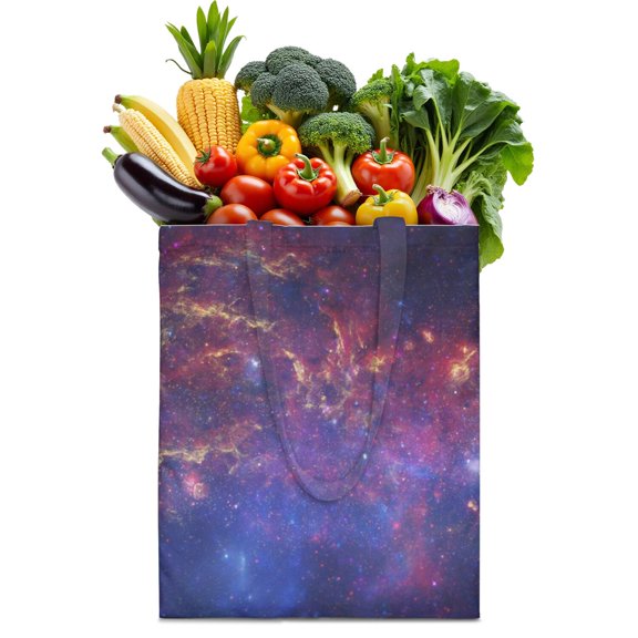 Cosmos Outer Space Reusable Fabric Tote Bag - Foldable & Washable Shopping Bag