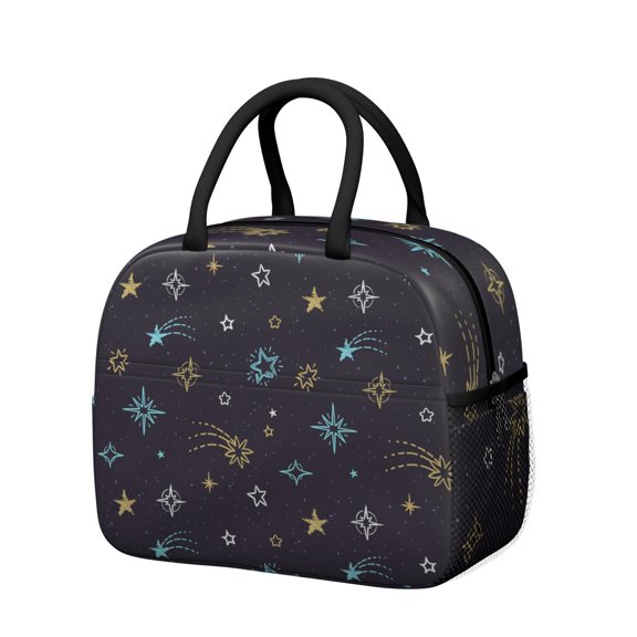Cosmos Themed Insulated Lunch Bag – Reusable Thermal Cooler Tote for Space Enthusiasts, Work, Picnic, and Travel