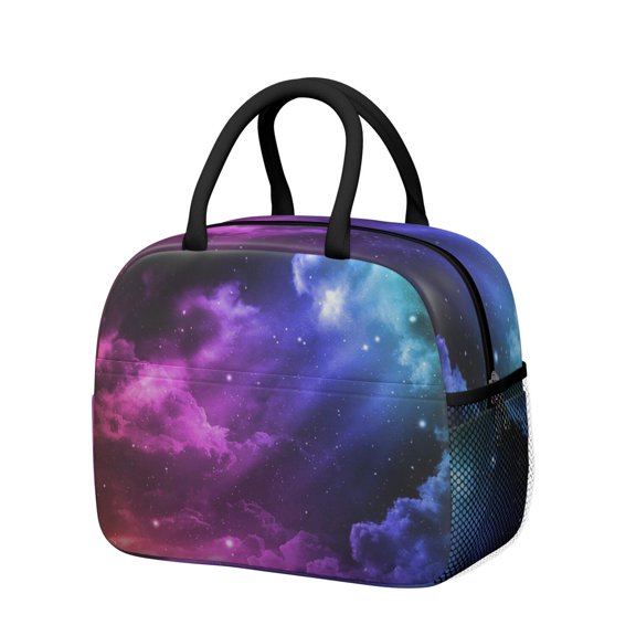 Cosmos Themed Reusable Lunch Bag - Waterproof, Thermal Insulation & Outer Storage for Daily Use