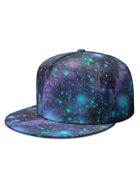 Cosmos Trucker Hat – Sci-Fi Spacecraft & Alien Graphic, Flat Brim Adjustable Cap for Teens, Trendy Outdoor Wear