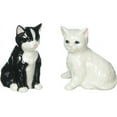 Cosmso 20759 Black White Cats Salt Shakers