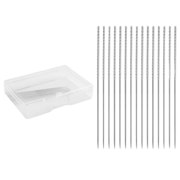 Cosmug 15Pcs Snag Repair Tool Sweater Repair Needle Craft Sewing Needles Broken Thread Holeless Tools for Knitting Knitted Cloth Clothing Curtains Fabric Mending Kit One Box of Needles (15 Needles)