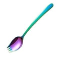 thumbnail image 1 of Cosmug 2-In-1 Stainless Steel Spork Fork Spoon Combo Travel Camping Utensil Portable Flatware for Noodles Soup Salad Hiking Picnic Everyday Use Dishwasher Safe 1 Spoon, 1 of 6