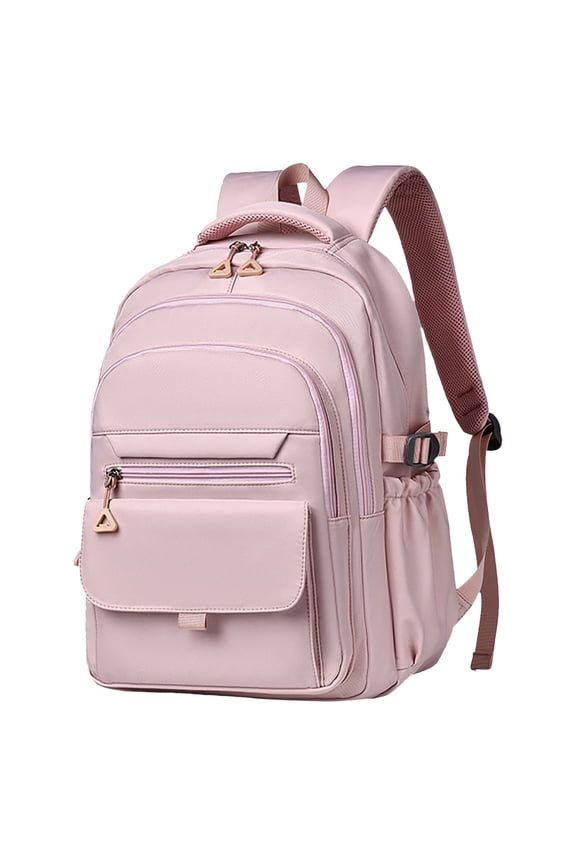 2025 Fashion Student Backpack - 17" Laptop Compartment with Usb Port & Padded Straps, Waterproof College Bookbag for Teens/Women, Aesthetic School Commuter Gear, Pink